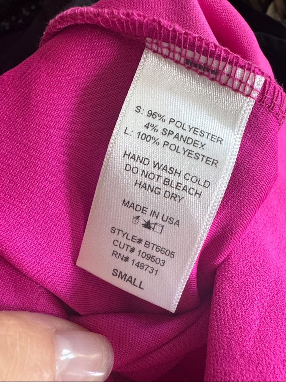 Brand new magenta rose pink strapless body suit - Picture 8 of 8